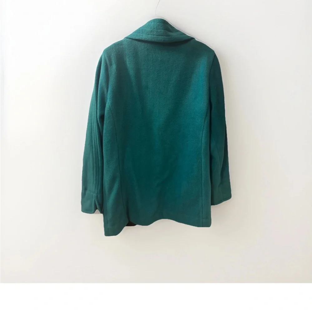 Vintage 1980s Bob Mackie Turquoise Sequin Designer Glam Shawl-Collar Jacket - Picture 3 of 4